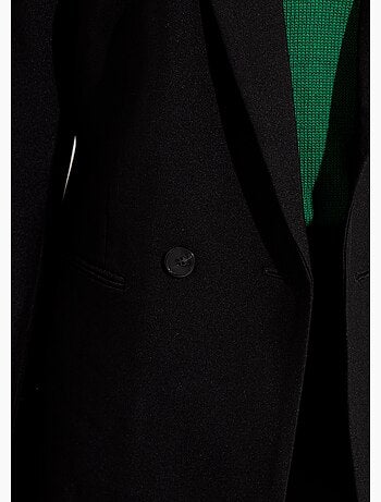 Veste tailleur unie fluide double boutonnage - Afibel