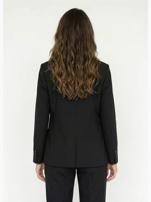 Veste tailleur unie fluide double boutonnage - Afibel - Kiabi