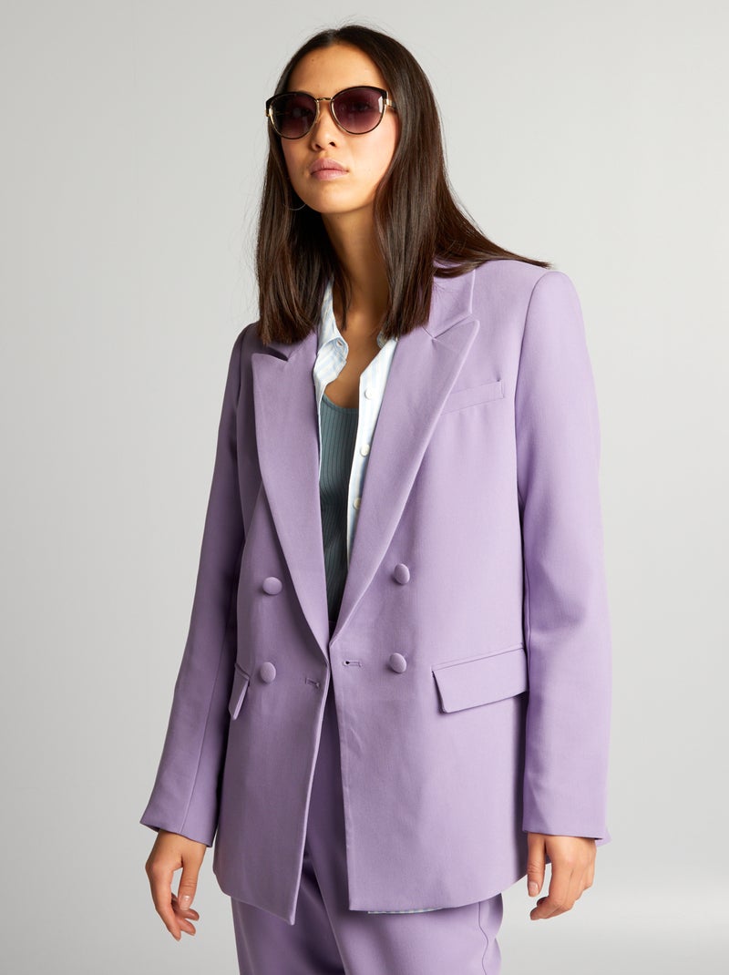 Veste tailleur Violet - Kiabi