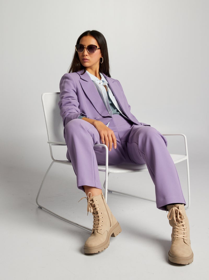 Veste tailleur Violet - Kiabi