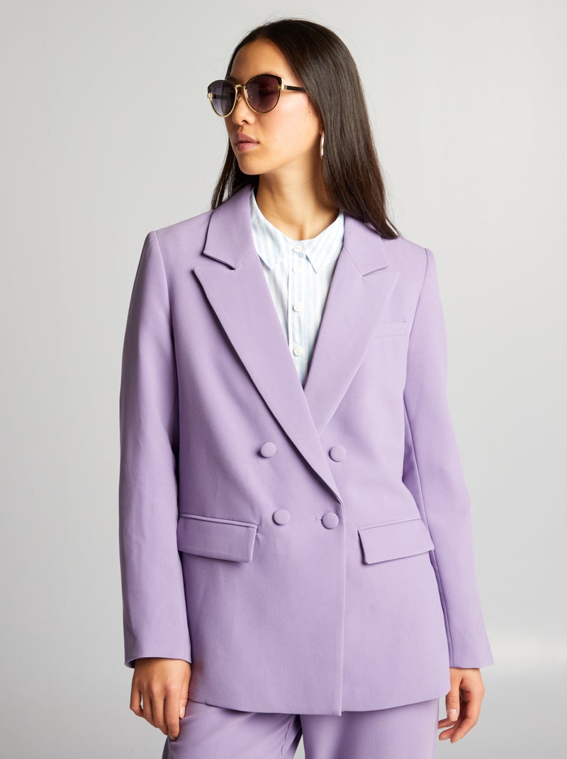 Veste tailleur Violet - Kiabi