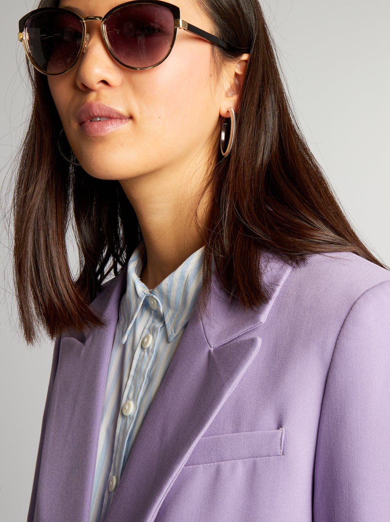 Veste tailleur Violet - Kiabi