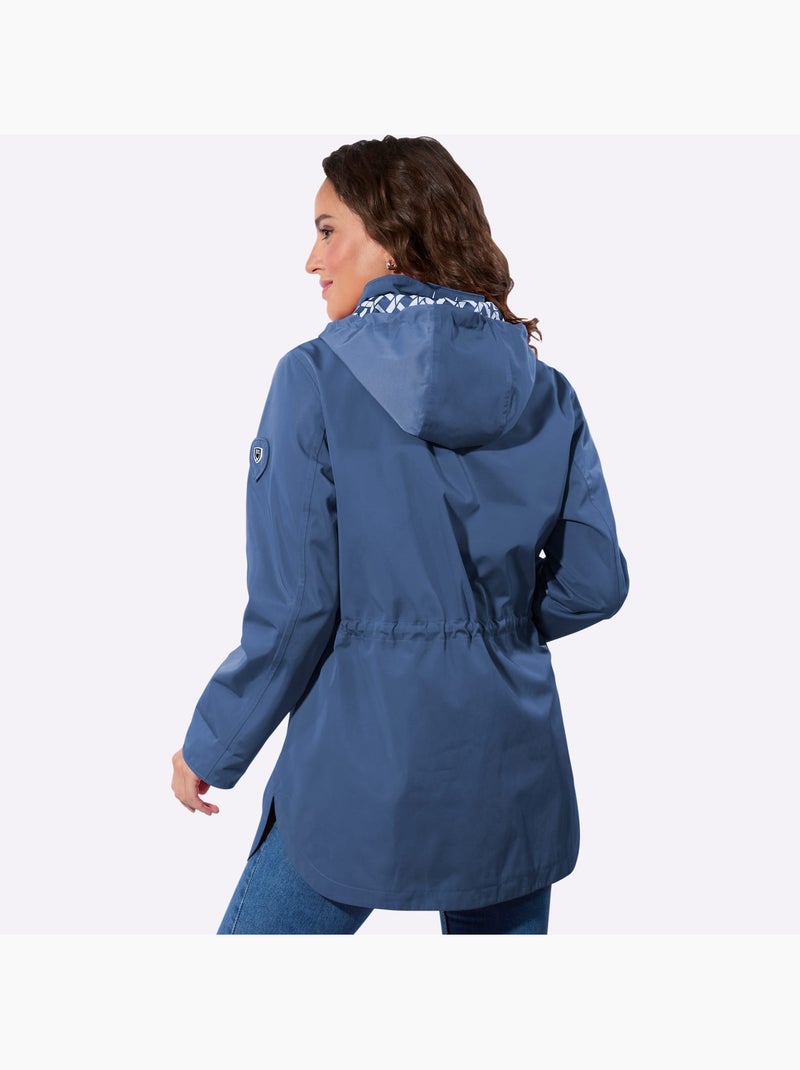 Veste Technique Capuche Amovible - Taille Standard - Witt Bleu jean - Kiabi