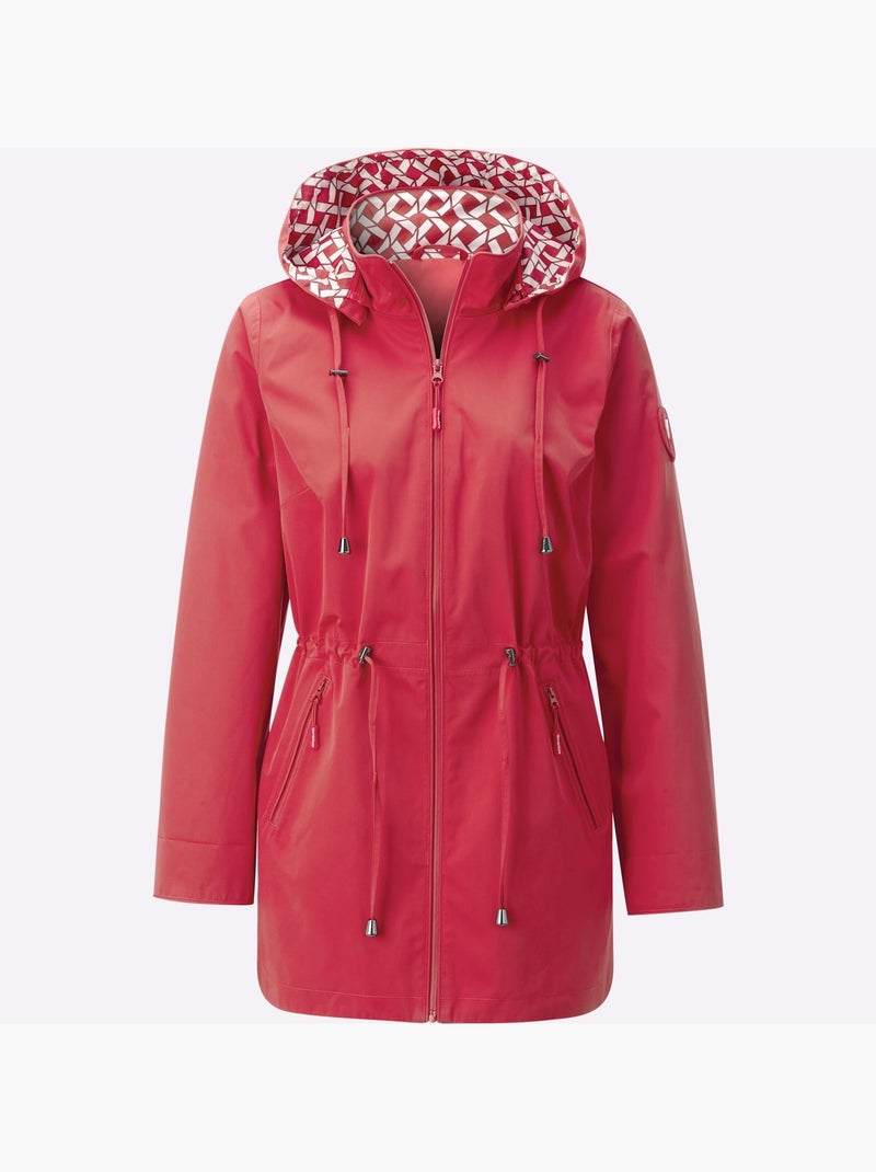 Veste Technique Capuche Amovible - Taille Standard - Witt Rouge - Kiabi