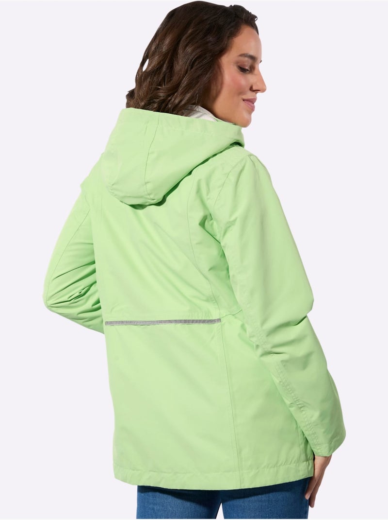 Veste Technique Matière Facile à Entretenir - Taille Courte - Witt Gris Vert clair - Kiabi