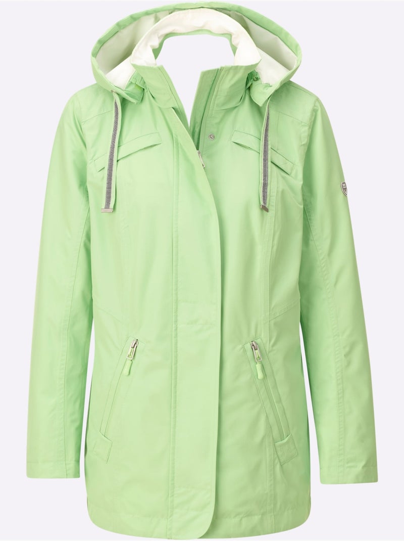 Veste Technique Matière Facile à Entretenir - Taille Courte - Witt Gris Vert clair - Kiabi