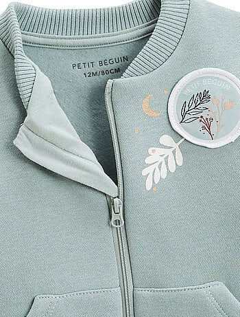 Veste teddy bébé en molleton Alma