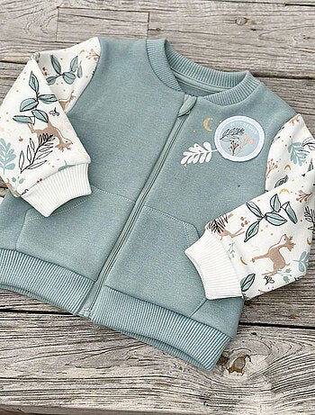 Veste teddy bébé en molleton Alma
