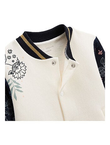 Veste teddy bébé en molleton Belle de Nuit