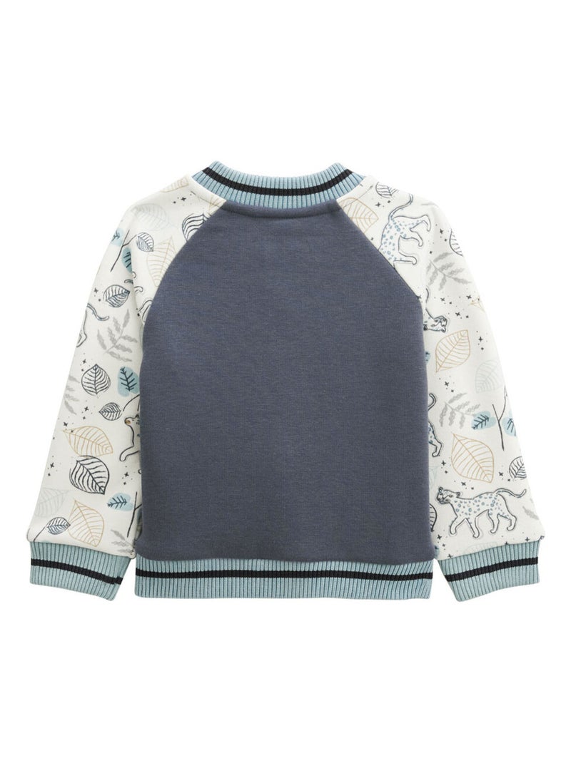 Veste teddy bébé en molleton ultra chaud Félintrépide Bleu - Kiabi