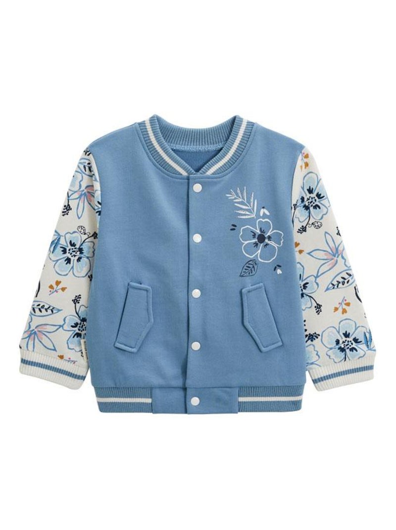 Veste teddy bébé Hélénie Bleu - Kiabi