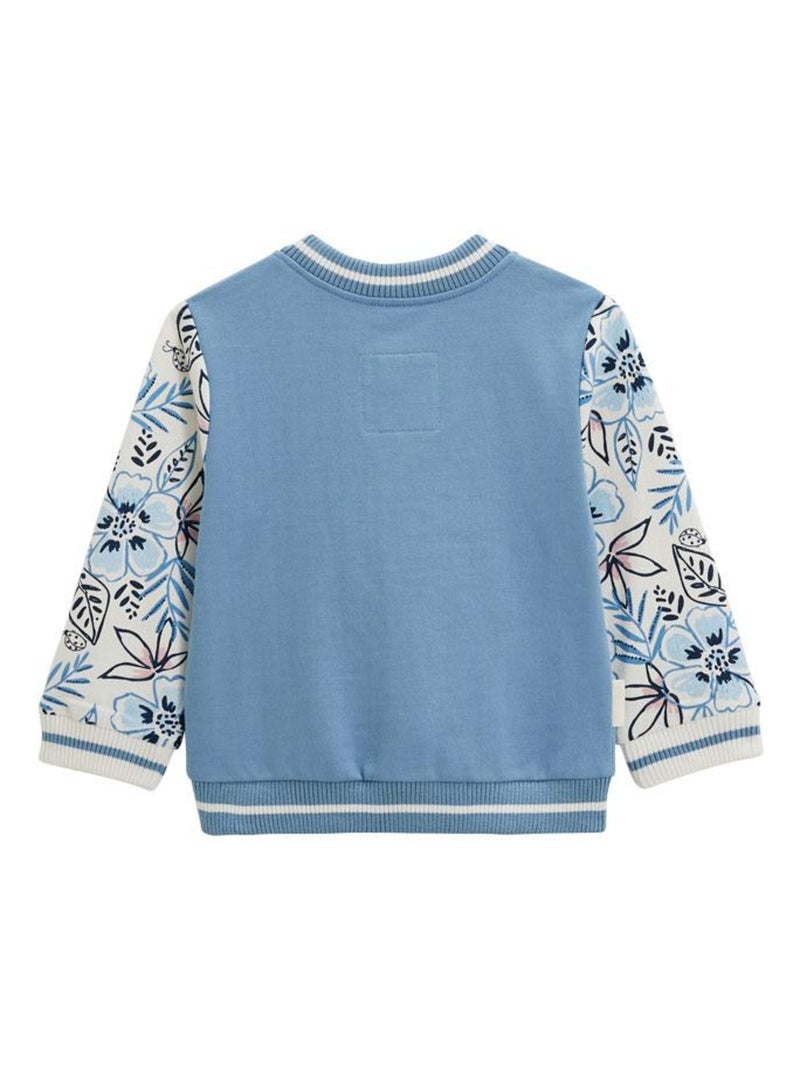 Veste teddy bébé Hélénie Bleu - Kiabi