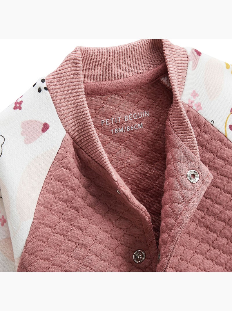 Veste teddy bébé matelassée Elena Rose - Kiabi