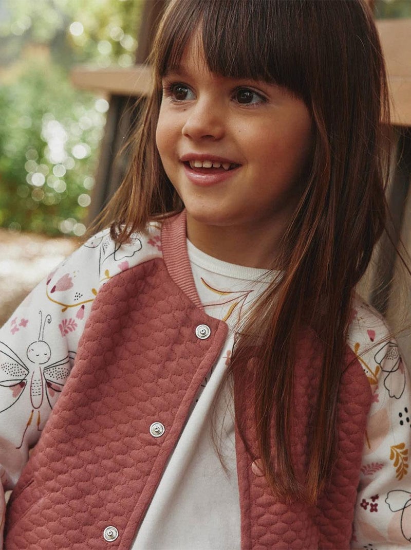 Veste teddy bébé matelassée Elena Rose - Kiabi