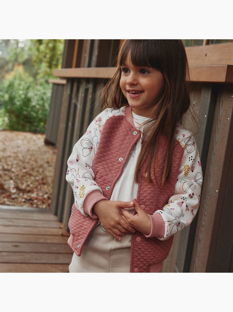 Veste teddy bébé matelassée Elena Rose - Kiabi