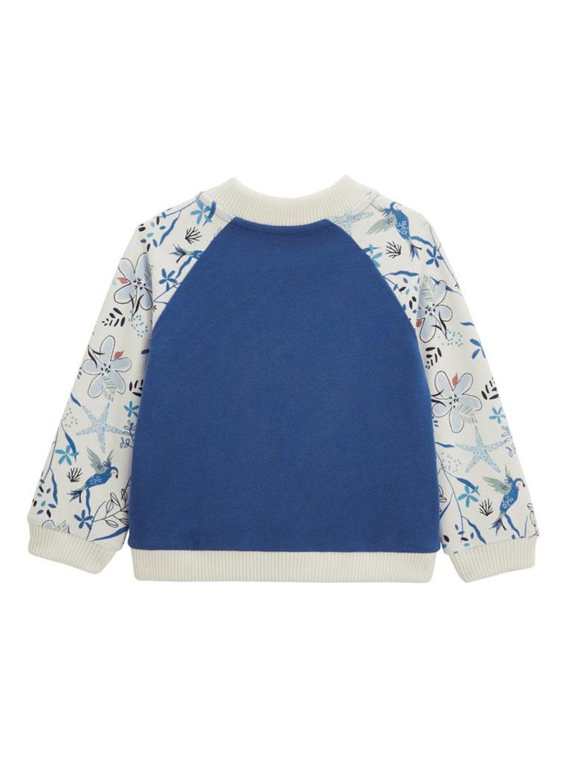Veste teddy bébé Océan d'amour Bleu - Kiabi