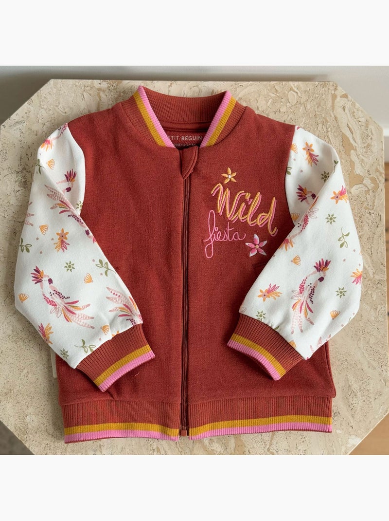 Veste teddy enfant Fiesta Terracotta - Kiabi