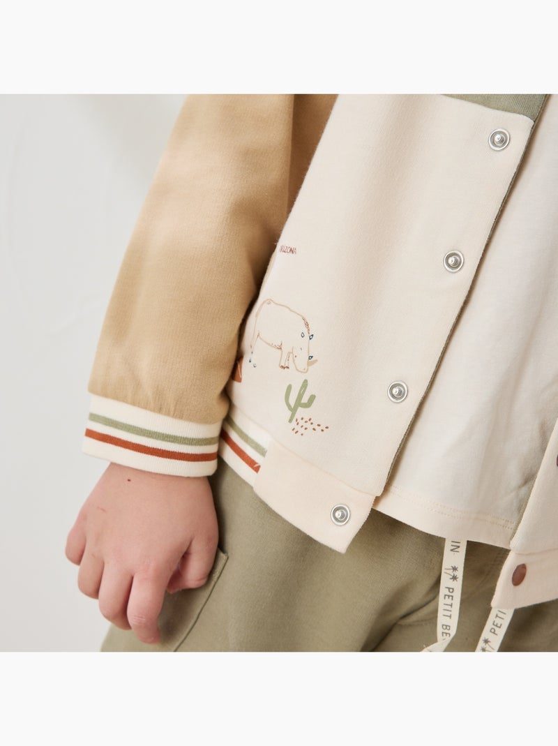 Veste teddy enfant Kansas City Kaki - Kiabi