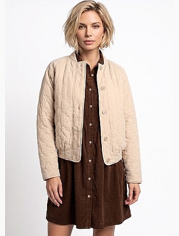 Veste teddy matelassée inspiration bohème - afibel