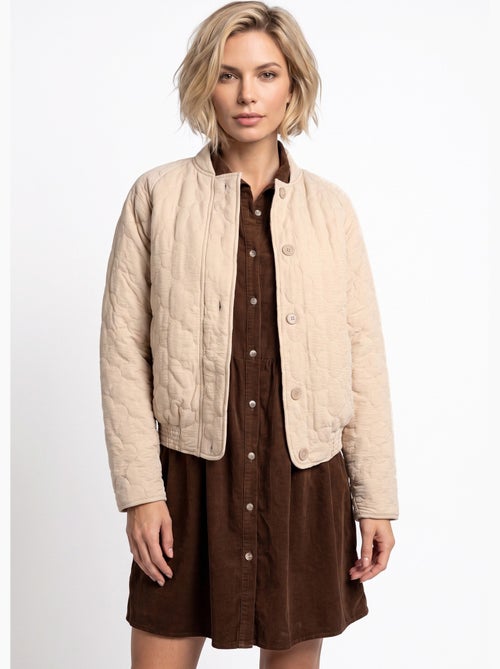 Veste teddy matelassée inspiration bohème - afibel - Kiabi
