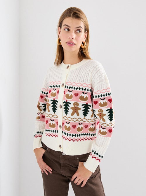 Veste tricotée de Noël, MO Fashion - Kiabi