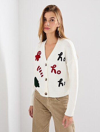 Veste tricotée de Noël, MO Fashion