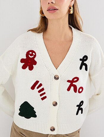 Veste tricotée de Noël, MO Fashion