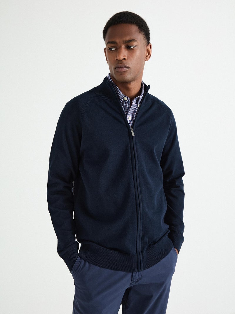 Veste tricotée MO Fashion Bleu - Kiabi