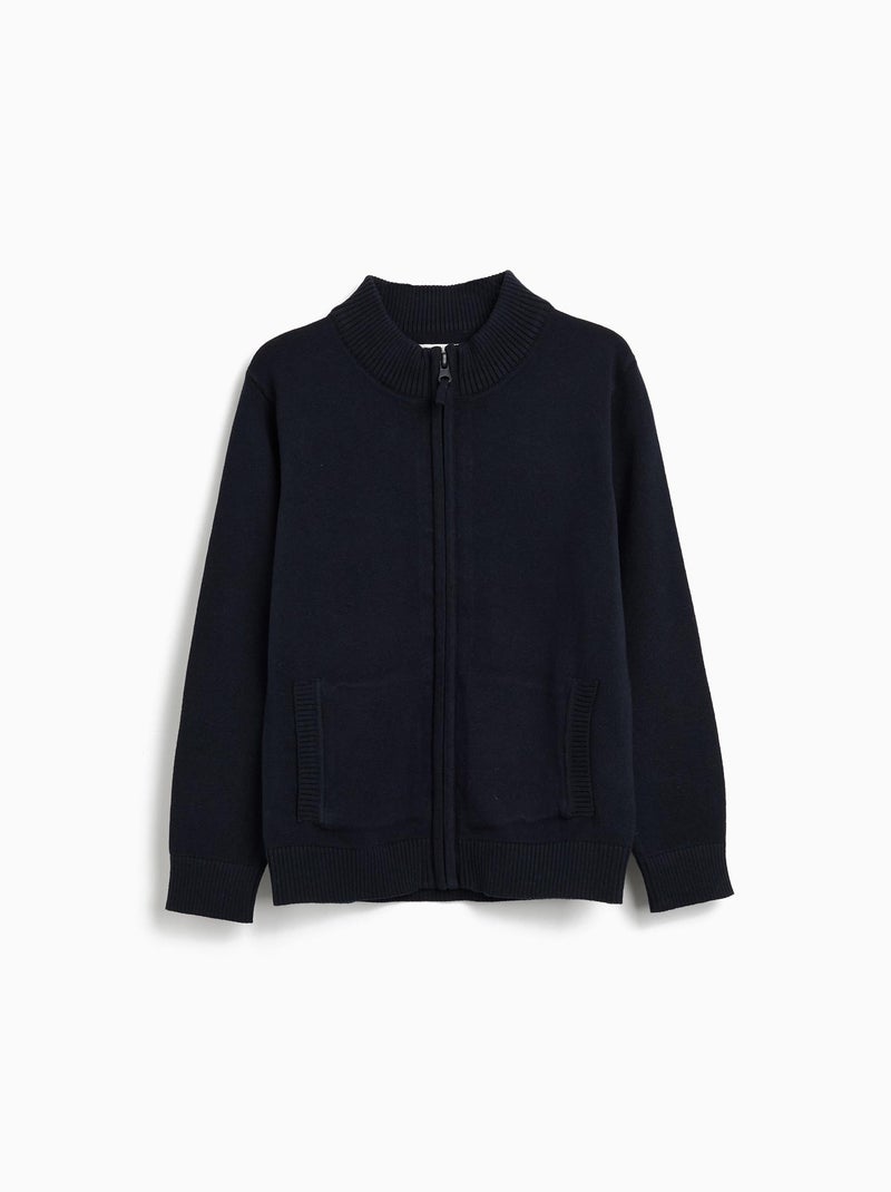 Veste tricotée MO Fashion Bleu - Kiabi