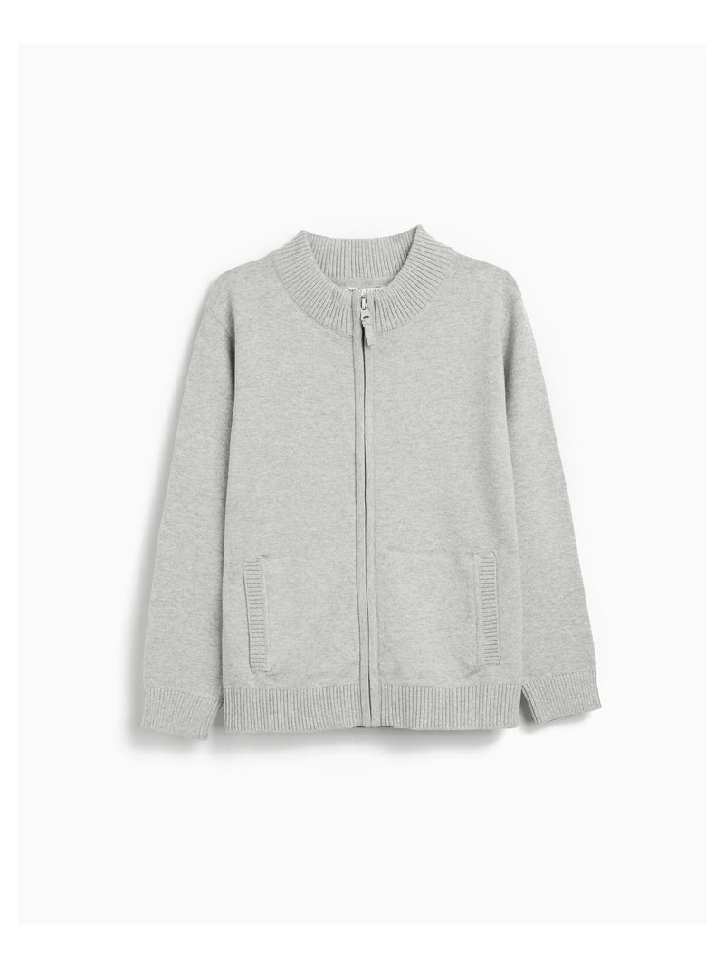 Veste tricotée MO Fashion Gris - Kiabi