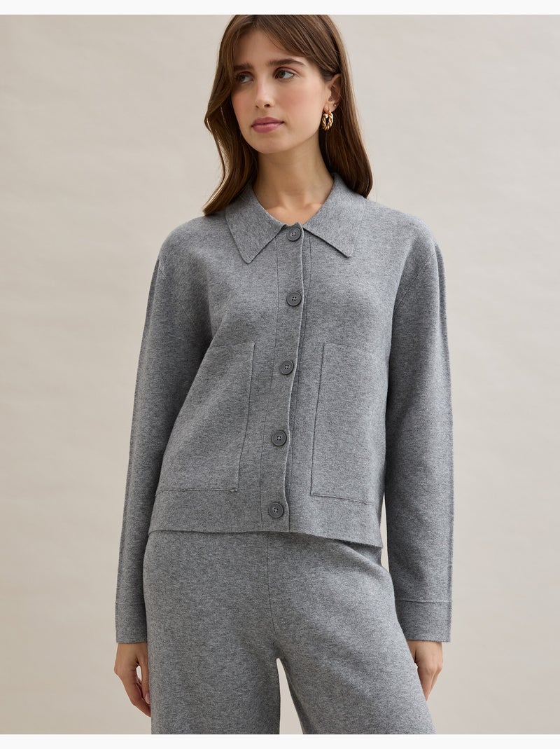Veste tricotée, MO Fashion Gris - Kiabi
