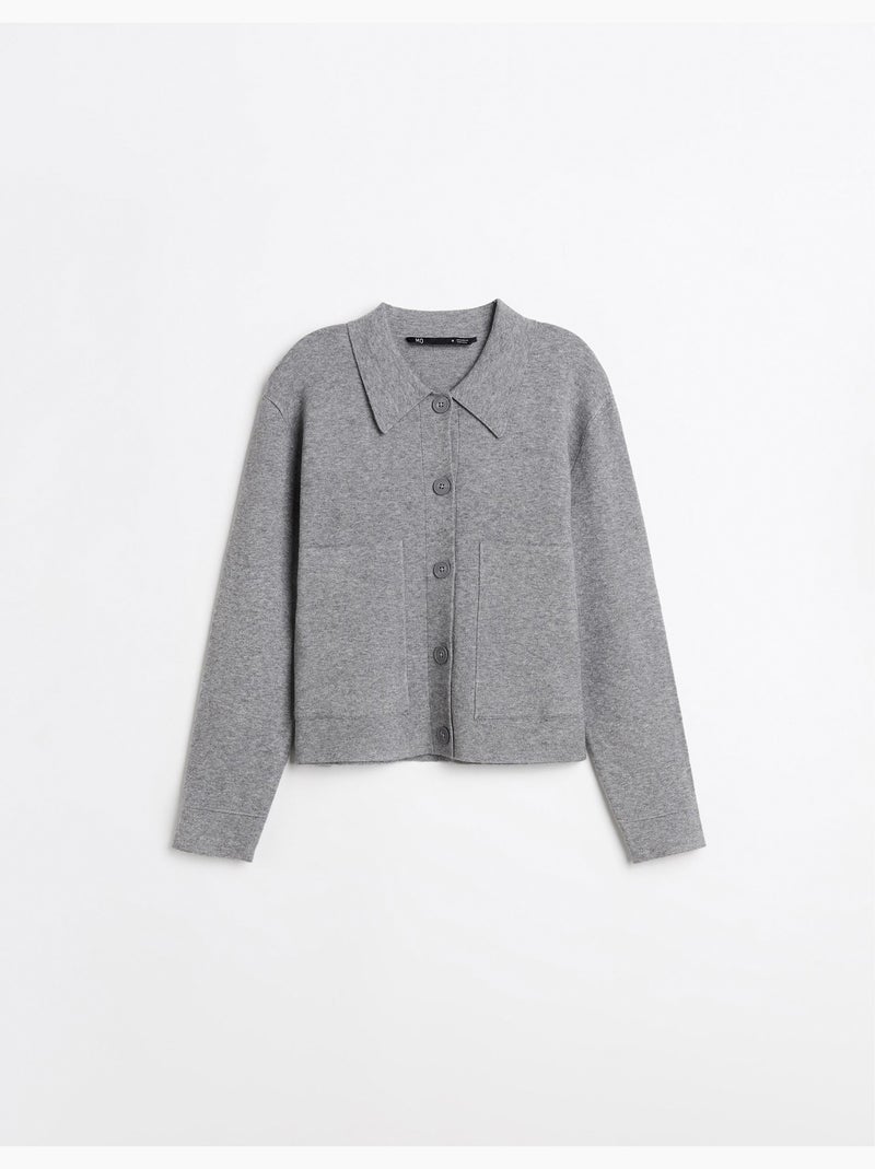 Veste tricotée, MO Fashion Gris - Kiabi