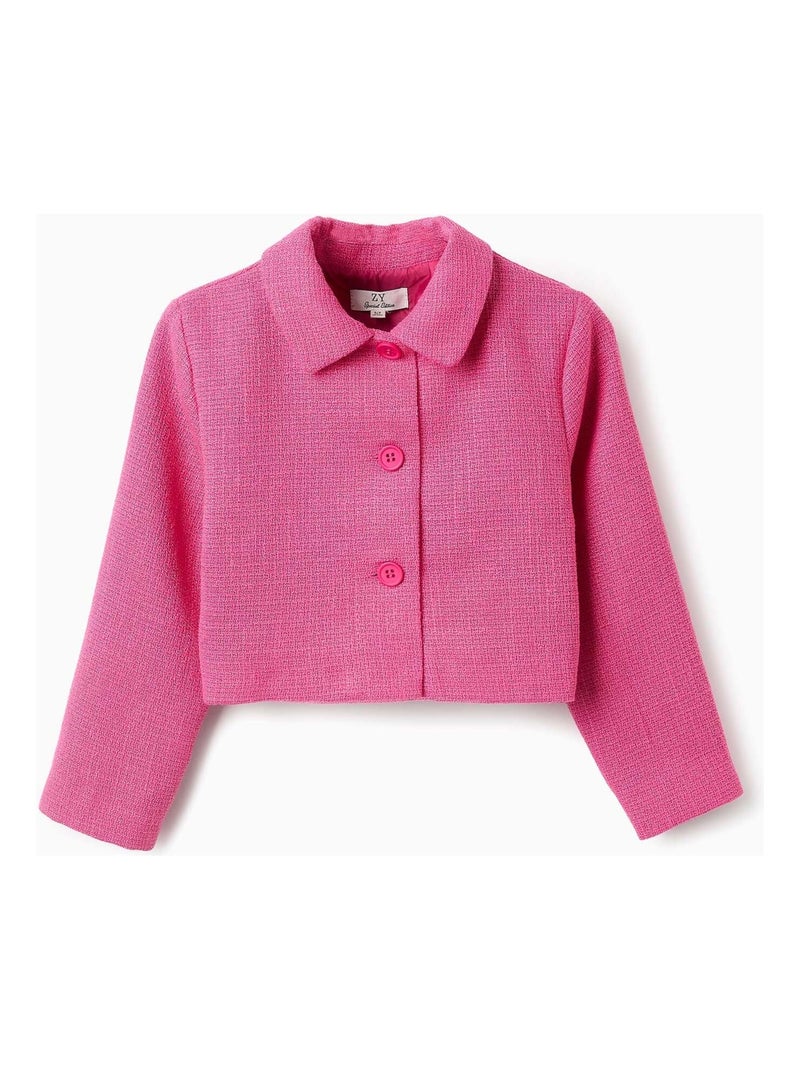 Veste Tweed Rose foncé - Kiabi