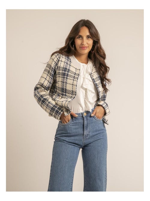 Veste tweed ULRIKA - Kiabi