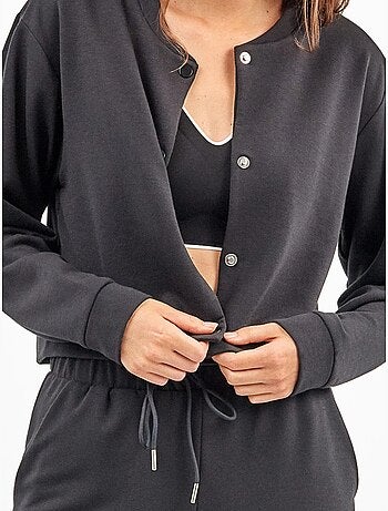 Veste type bomber boutons avant