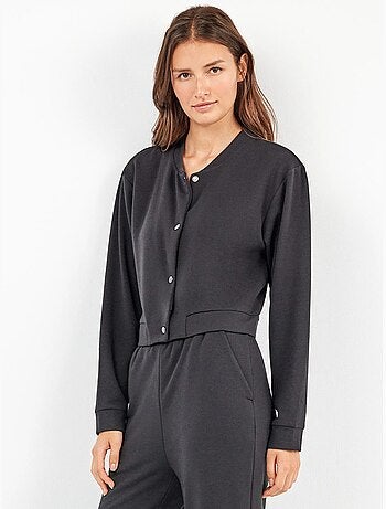 Veste type bomber boutons avant