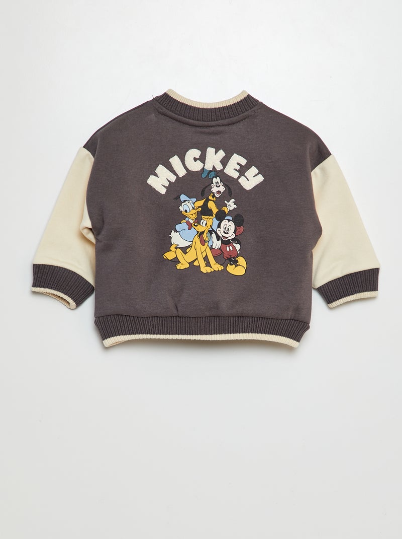 Veste type campus 'Mickey' Gris - Kiabi