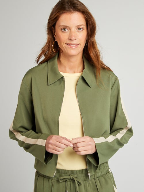 Veste type sport zippée - Kiabi