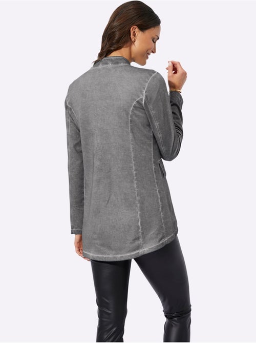 Veste uni à col montant et manches longues et poches - Taille standard - Witt - Kiabi Veste uni à col montant et manches longues et poches - Taille standard - Witt - Kiabi