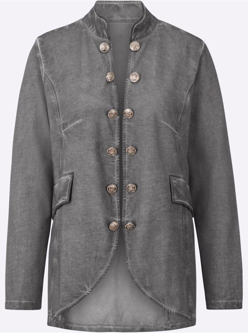 Veste uni à col montant et manches longues et poches - Taille standard - Witt - Kiabi Veste uni à col montant et manches longues et poches - Taille standard - Witt - Kiabi