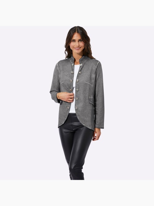 Veste uni à col montant et manches longues et poches - Taille standard - Witt - Kiabi Veste uni à col montant et manches longues et poches - Taille standard - Witt - Kiabi