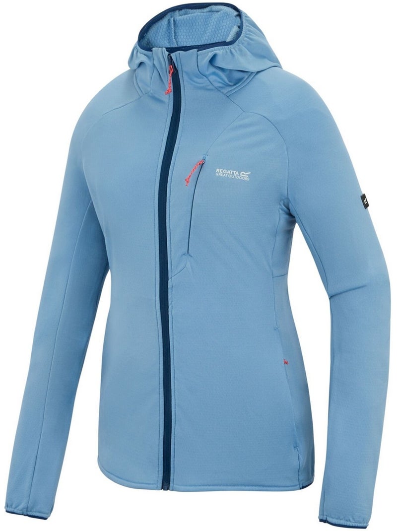 Veste unie à capuche élastiquée kadley - regatta Bleu clair - Kiabi