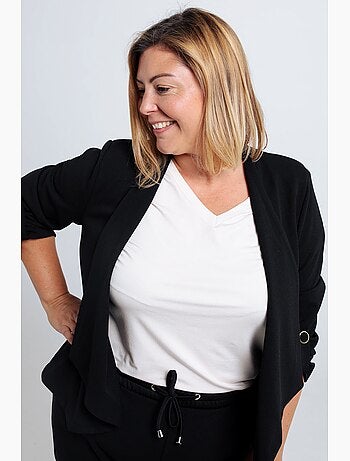 Veste unie avec manches retroussables PAPRIKA