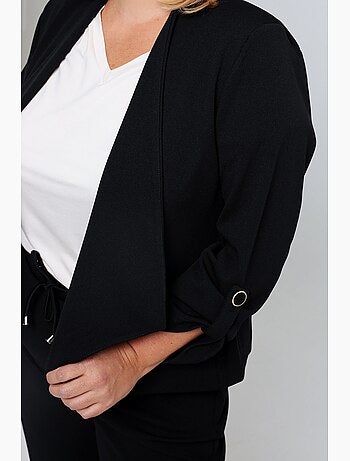 Veste unie avec manches retroussables PAPRIKA