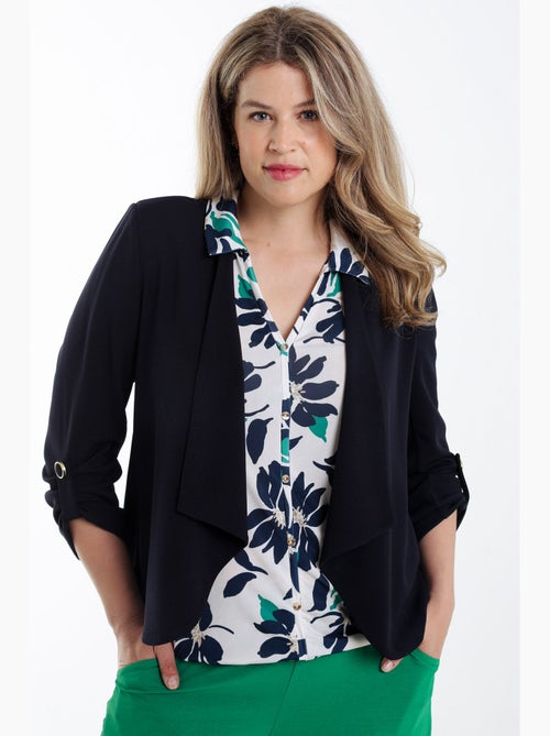 Veste unie avec manches retroussables PAPRIKA - Kiabi