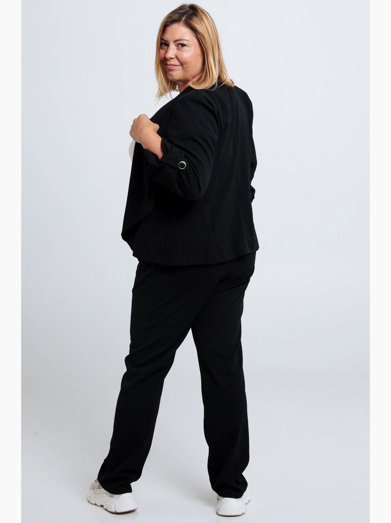 Veste unie avec manches retroussables PAPRIKA Corail - Kiabi