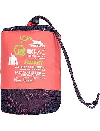 Veste unie imperméable qikpac - trespass