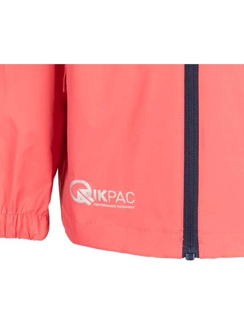 Veste unie imperméable qikpac - trespass Corail - Kiabi