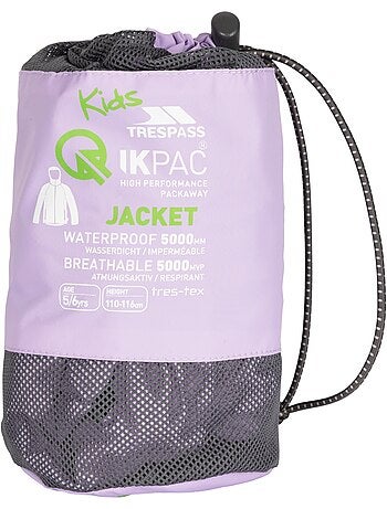 Veste unie imperméable qikpac - trespass