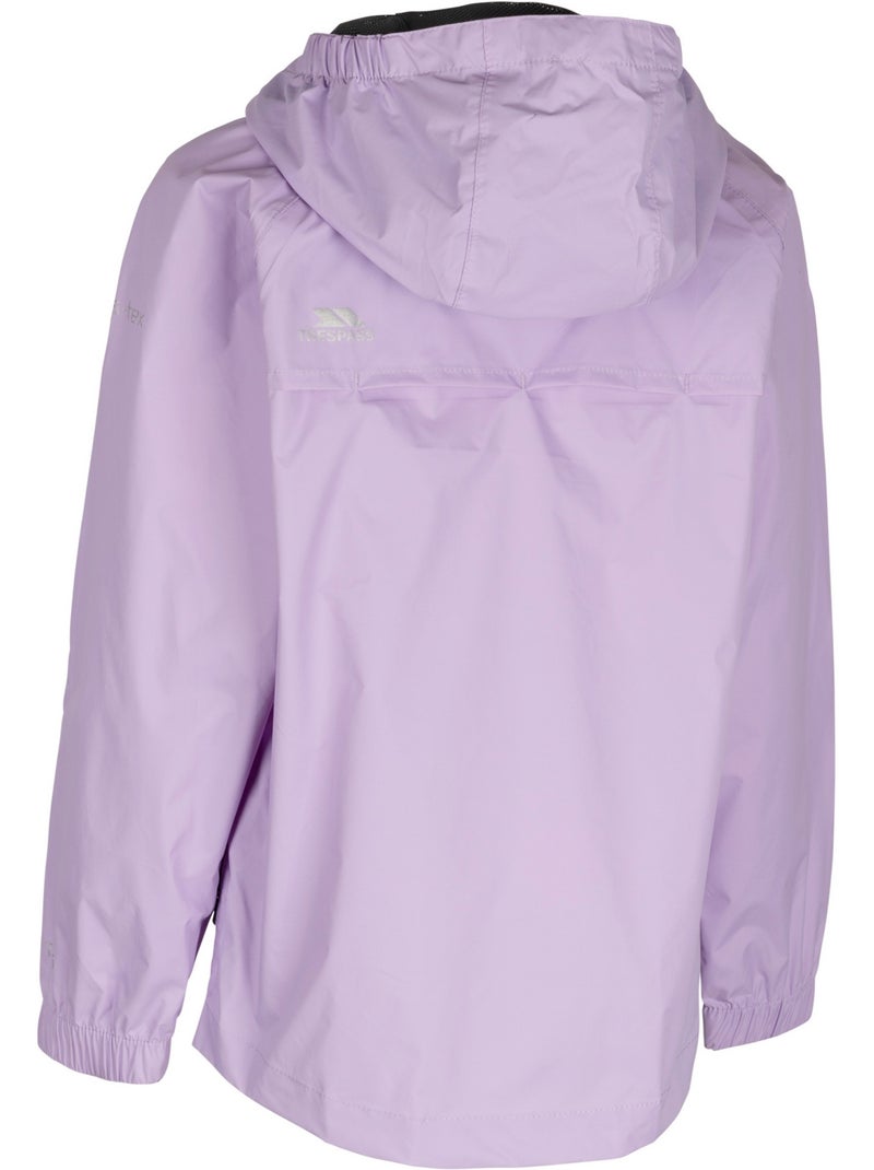 Veste unie imperméable qikpac - trespass Mauve - Kiabi